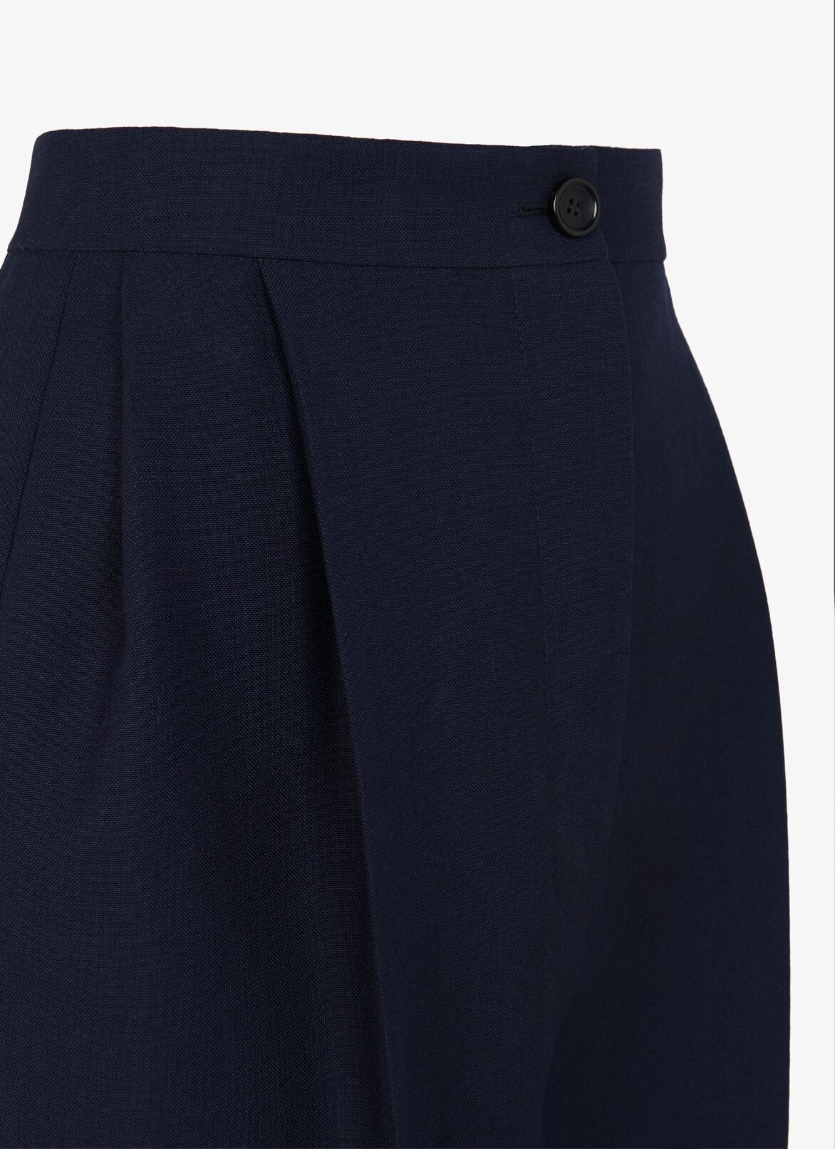 Straight-cut wool and mohair-blend pants ALAÏA NIGHT BLUE STRAIGHT-CUT WOOL AND MOHAIR-BLEND PANTS